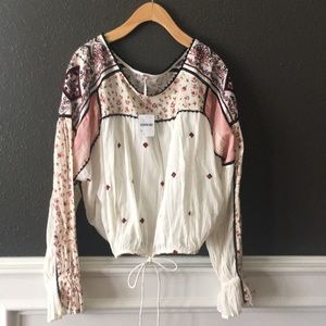 Free People embroidered top